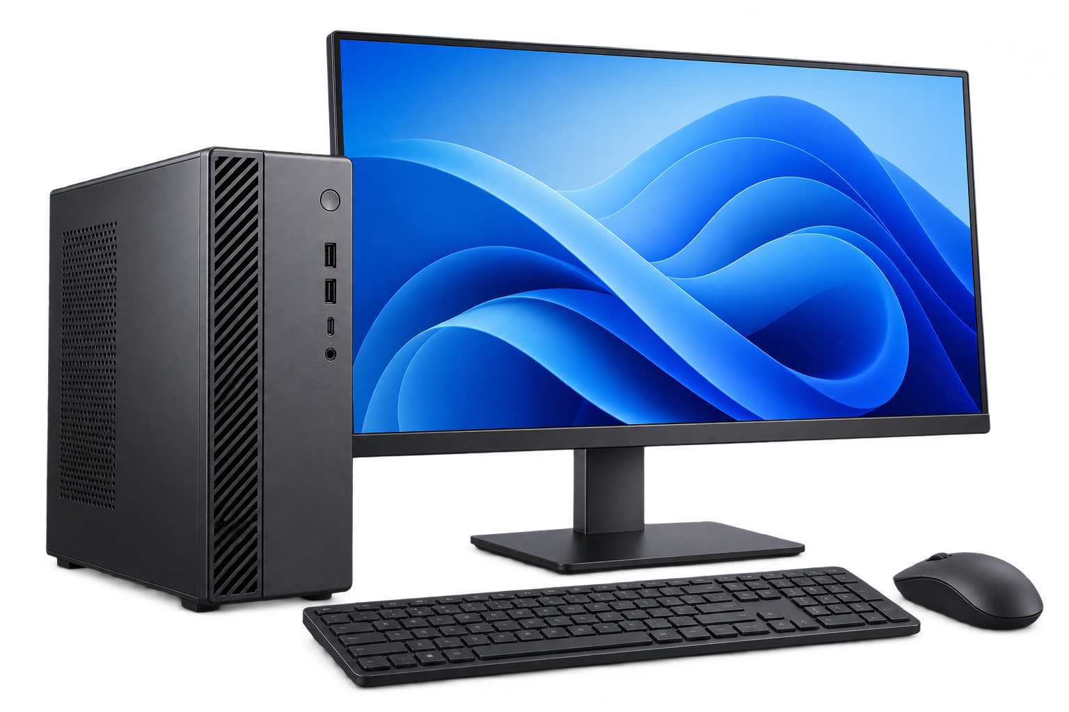 Computadora de oficina con monitor